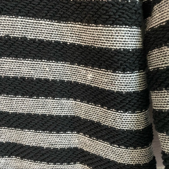 AMOUR VERT STRIPED NAVY SWEATER DRESS - Picture 8 of 8